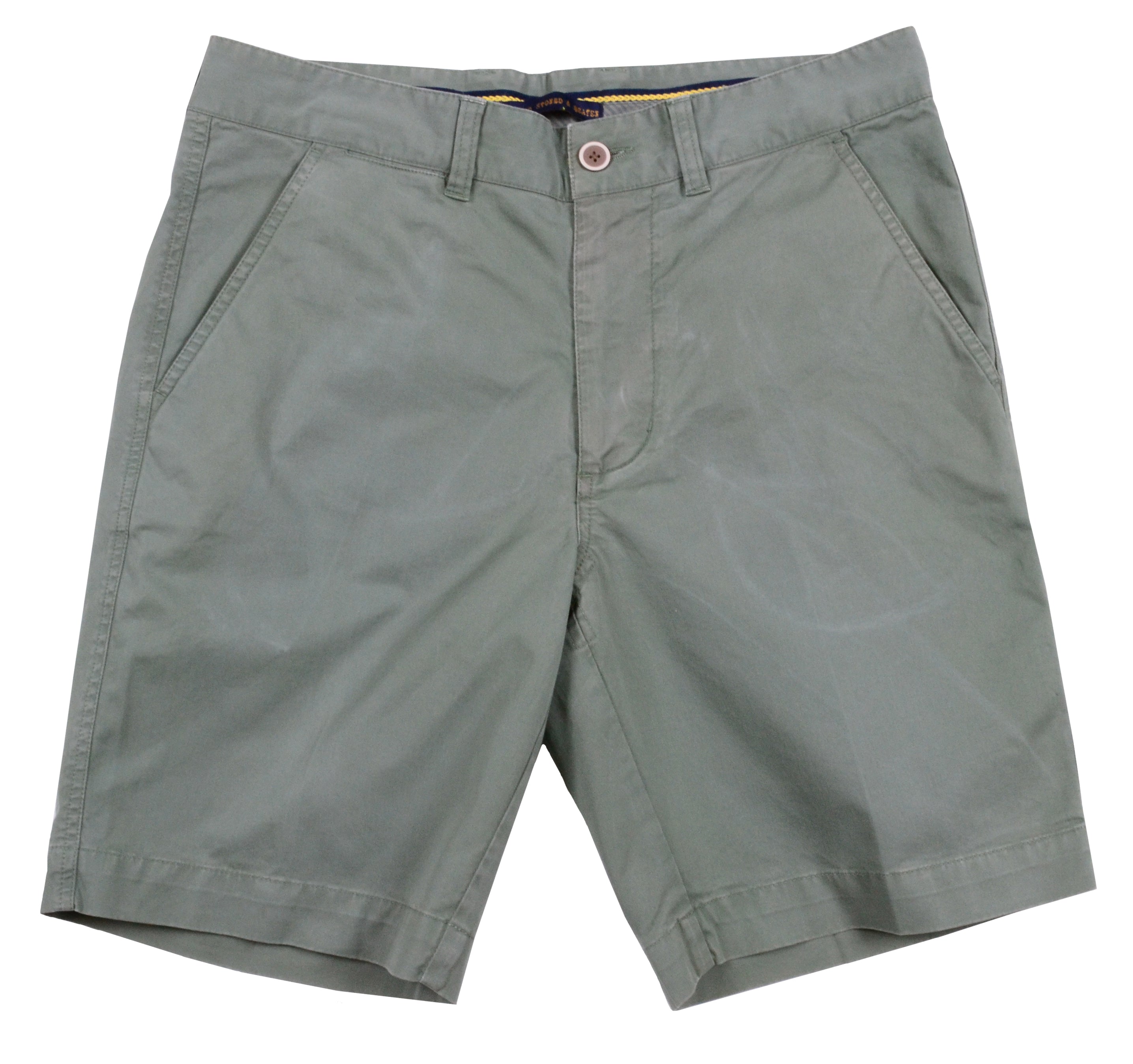 Sunny Stretch Twill<br>Flat Front Short<br>Sea Grass<br>9" Inseam