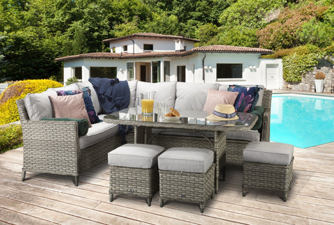 rattan casual dining set