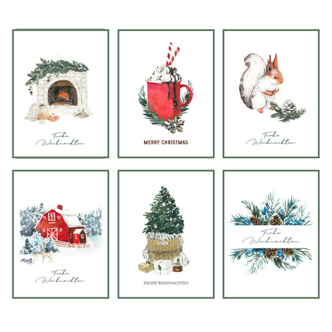 Bedruckter Eiskratzer als Weihnachts-Postkarte für Consaero
