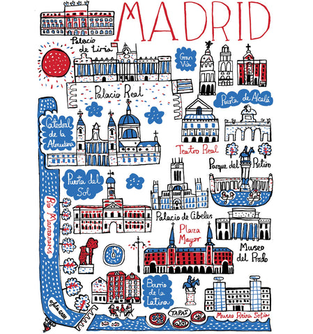 Madrid art print by Julia Gash