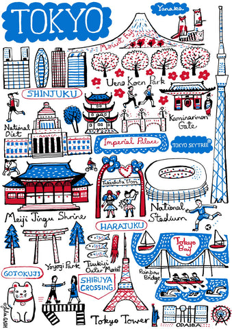 Tokyo Olympics Art Print by Julia Gash