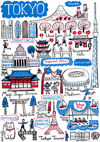 Tokyo Art Print by Julia Gash