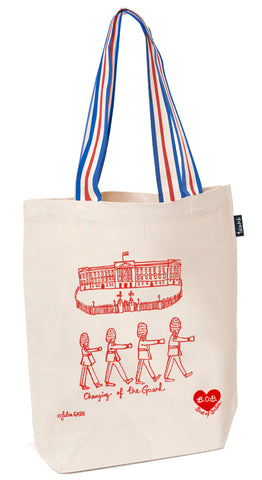 Changing of the Guards Canvas Tote Bag by Julia Gash