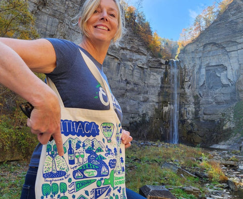 Ithaca Tote Bag for Cornell University by Julia Gash