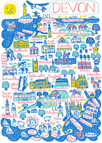 Devon art print by Julia Gash