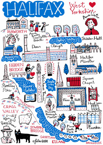 Halifax Illustration by Map Maker Julia Gash