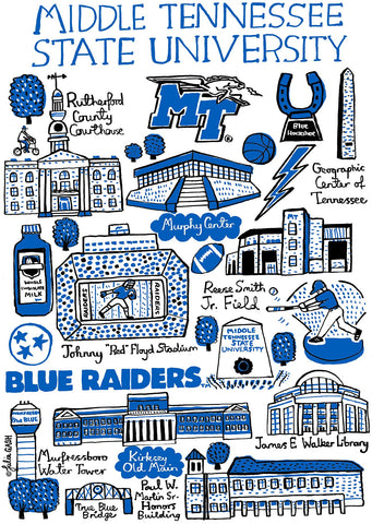 Middle Tennessee State University artwork by Julia Gash