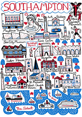 Southampton Art Print by Julia Gash