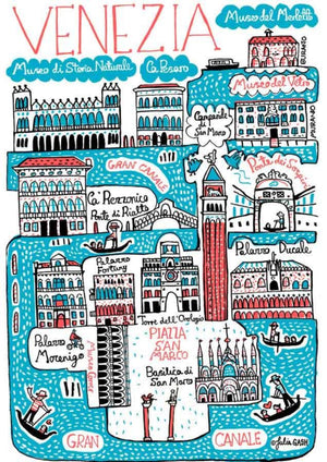 gaben sfære Lignende 1) Venice - Venezia Art Print by British Travel Artist Julia Gash