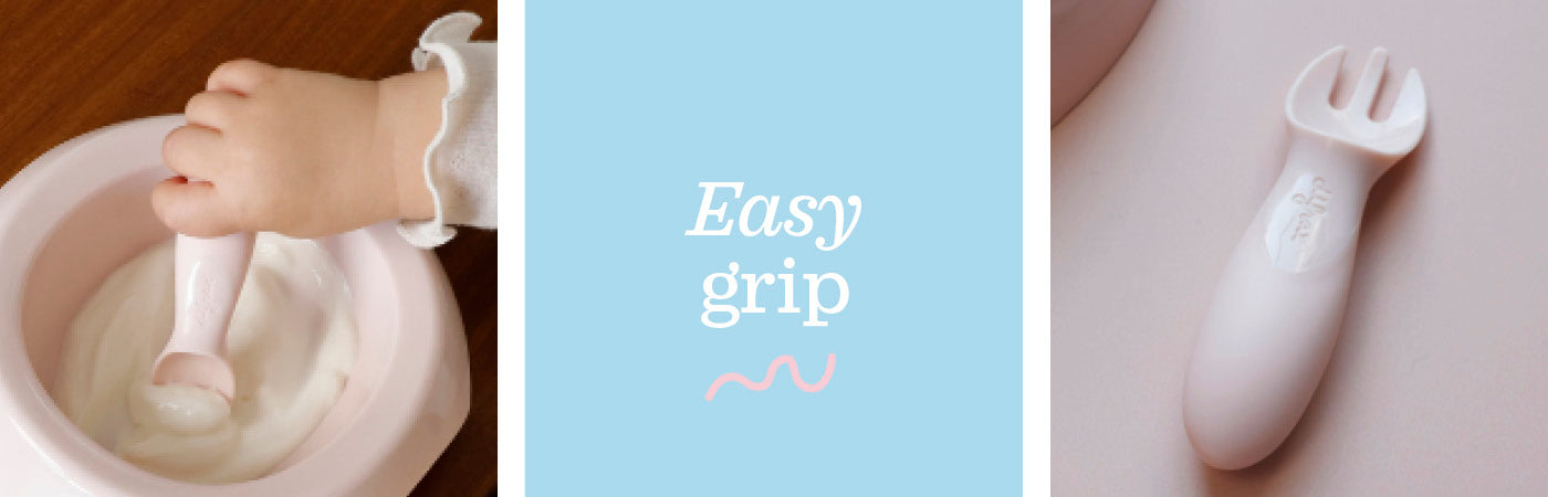 Peuter met Difrax peuterbestek - easy grip