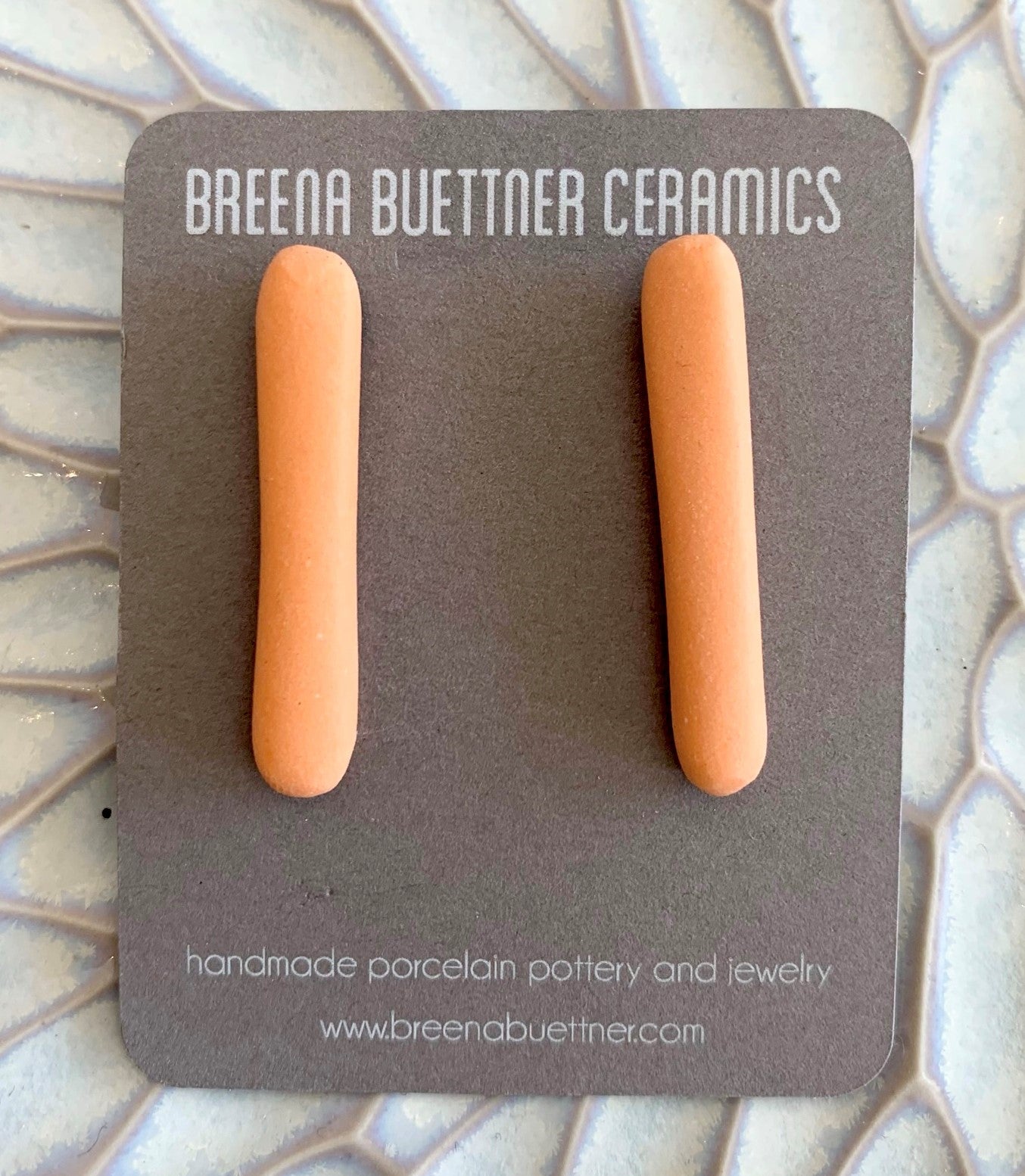 Breena Buettner Ceramics - Handmade Earrings - Baja Studs