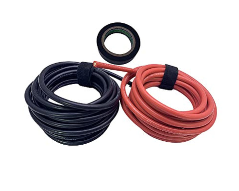 BNTECHGO 22 Gauge Silicone Wire 10 ft Red and 10 ft Black Flexible 22 AWG Str