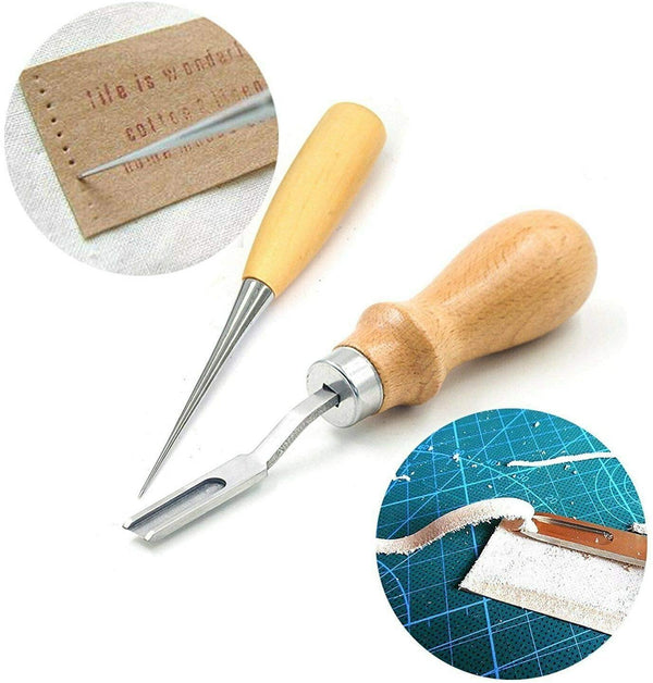 Swivel Knife,Knoweasy Stainless Steel Leather Cutting Tool with Adjustable  Handy Level 3.15-3.74 for Art Crafts DIY