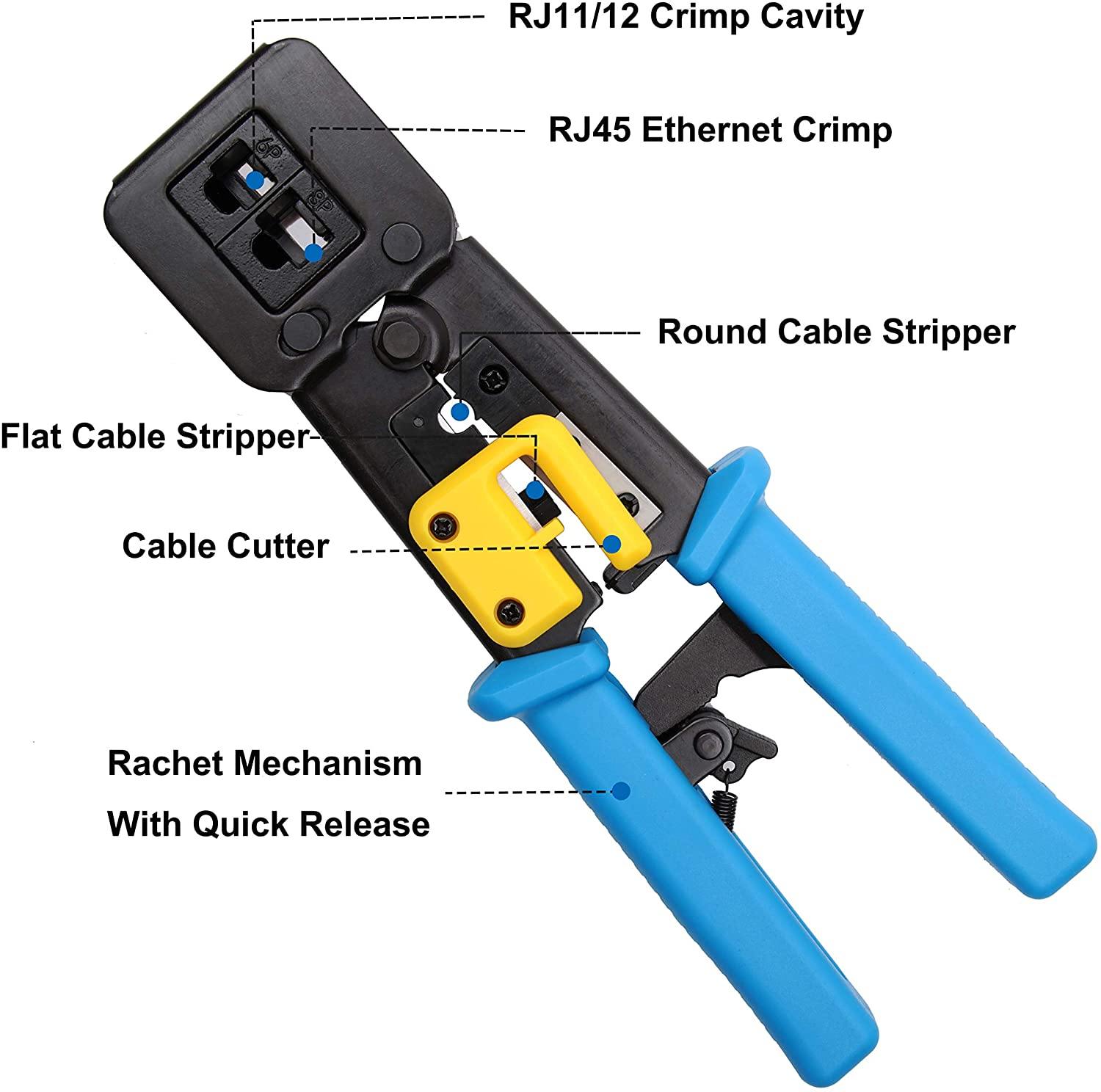 All In One Easy Rj45 Tool Network Crimper Cable Crimping Tools For