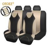 OTOEZ Car Highback Car Seat Cover w/Steering Wheel Cover/Belt Pads for 99% Car