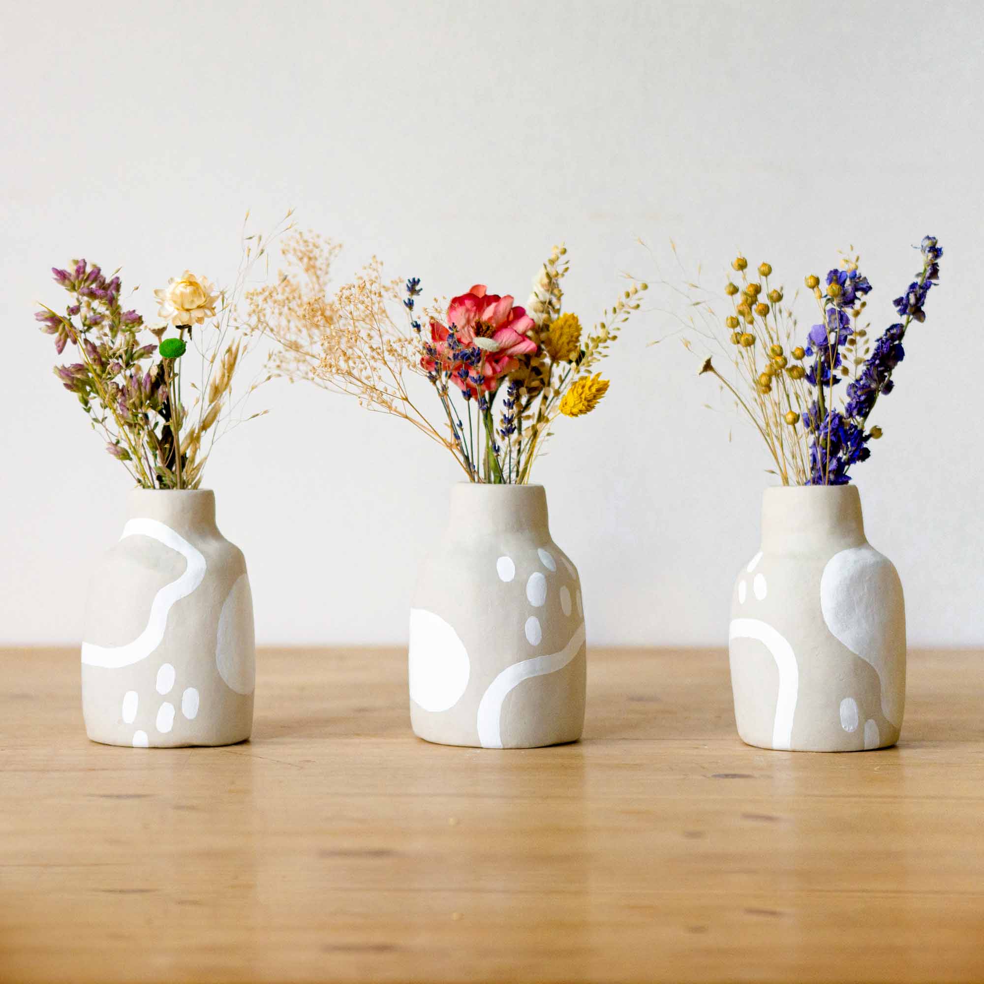 Dried Flower Vase Pottery Kit-image-1