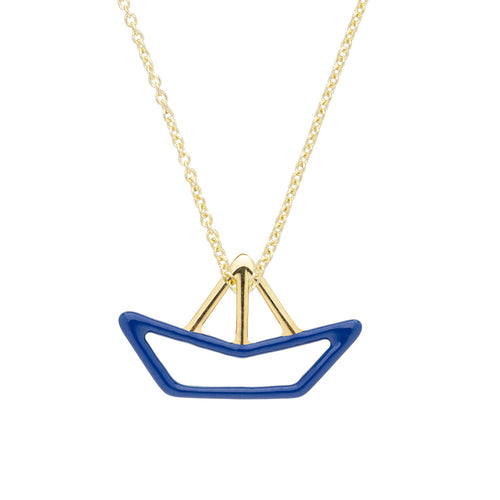 Gold Tiburon Zafiro Azul Cord Bracelet - ALIITA