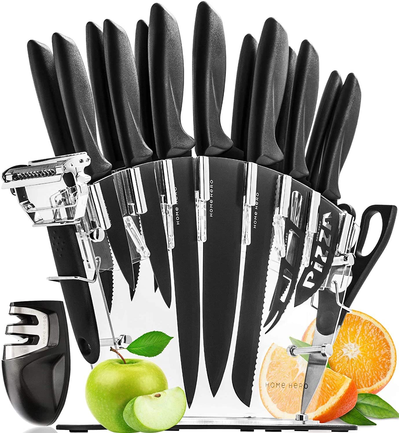 Stainless Steel Knife Set With Block 13 Kitchen Knives Set Chef Knife Salvionline