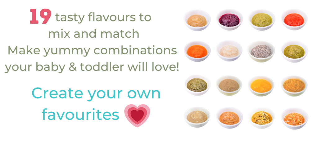 19 Different flavours of baby and toddler food - My Baby Organics Australia
