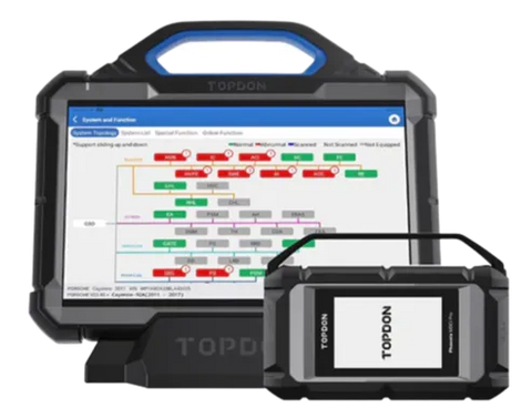 Topdon Phoenix Max Professional Diagnostic Scan Tool 12/24 V With Or Without Truck Adapter Kit