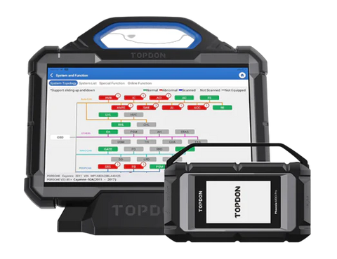 Topdon Phoenix Max Professional Diagnostic Scan Tool 12/24 V With Or Without Truck Adapter Kit