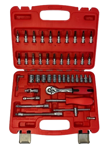 PDE 1/4" Socket Set with Torx Bits 46PCE