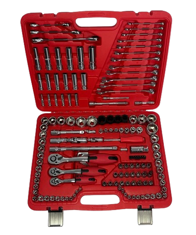 PDE Automotive Tool Set Socket + Ratchet Kit 1/2" 3/8" 1/4" 150PCE