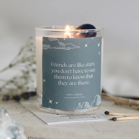 Lapis Lazuli Crystal Intention Candle