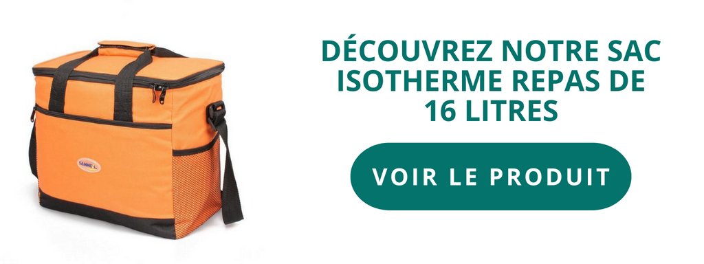 sac isotherme repas 16 litres