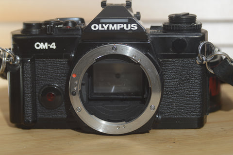 Boxed Black Olympus OM4 SLR Camera Body. In Fantastic condition