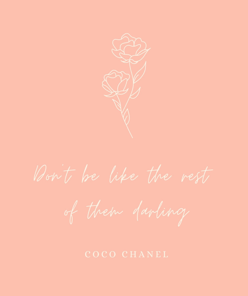 Coco Chanel Quote Printable | Downloadable Wall Art | Keep Things Personal  – Keep Things Personal