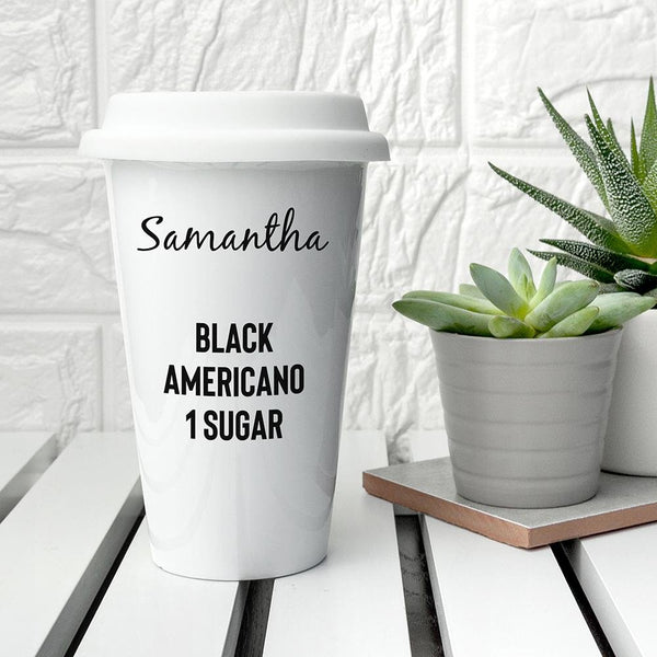 personalised ceramic travel mug