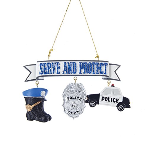 Serve And Protect Policeman - 4.25" - The Country Christmas Loft