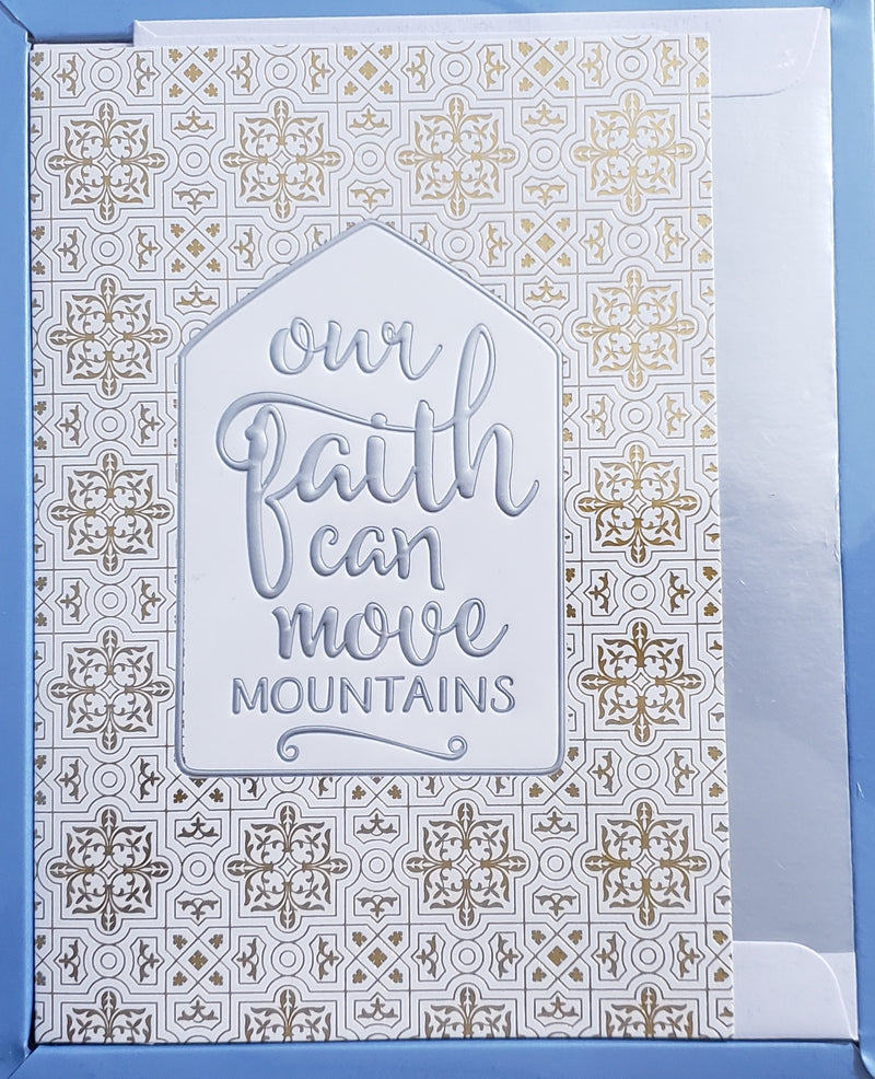 Holiday Luxury Religious Favorites 18 Card Box - Our faith can move Mountains - The Country Christmas Loft