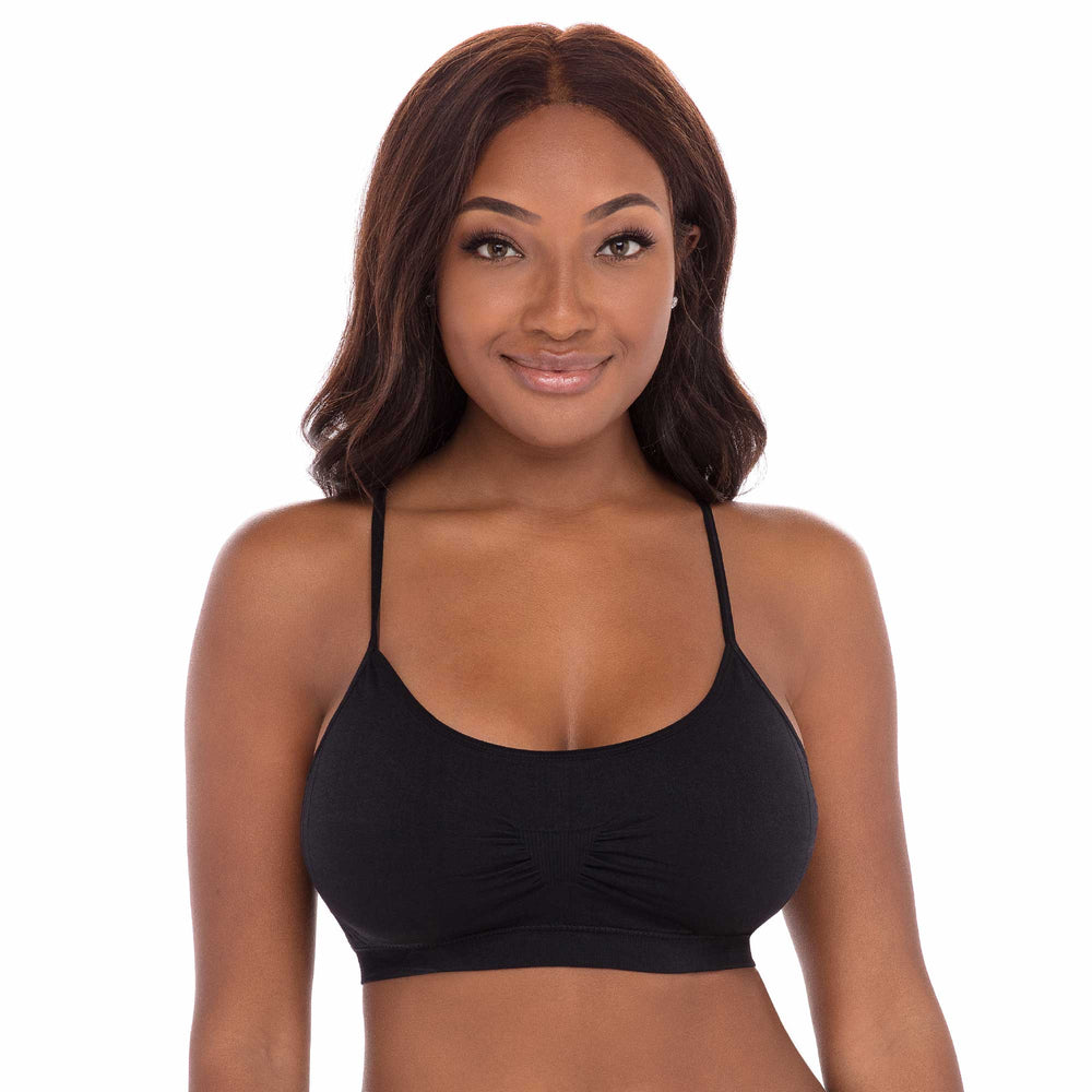 REBL Sports Bra with Sewn-in Pads, High Impact Support with Non-Removable  Permanent Pads Cups, Black, S : : Home & Kitchen