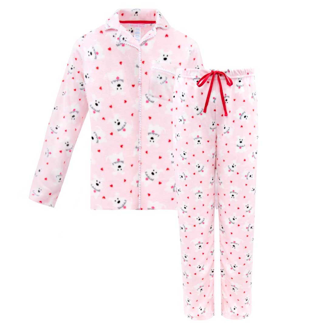 René Rofé Girl Pink & Black 'Girl Power Level Up' Toddler Pajama Set 10