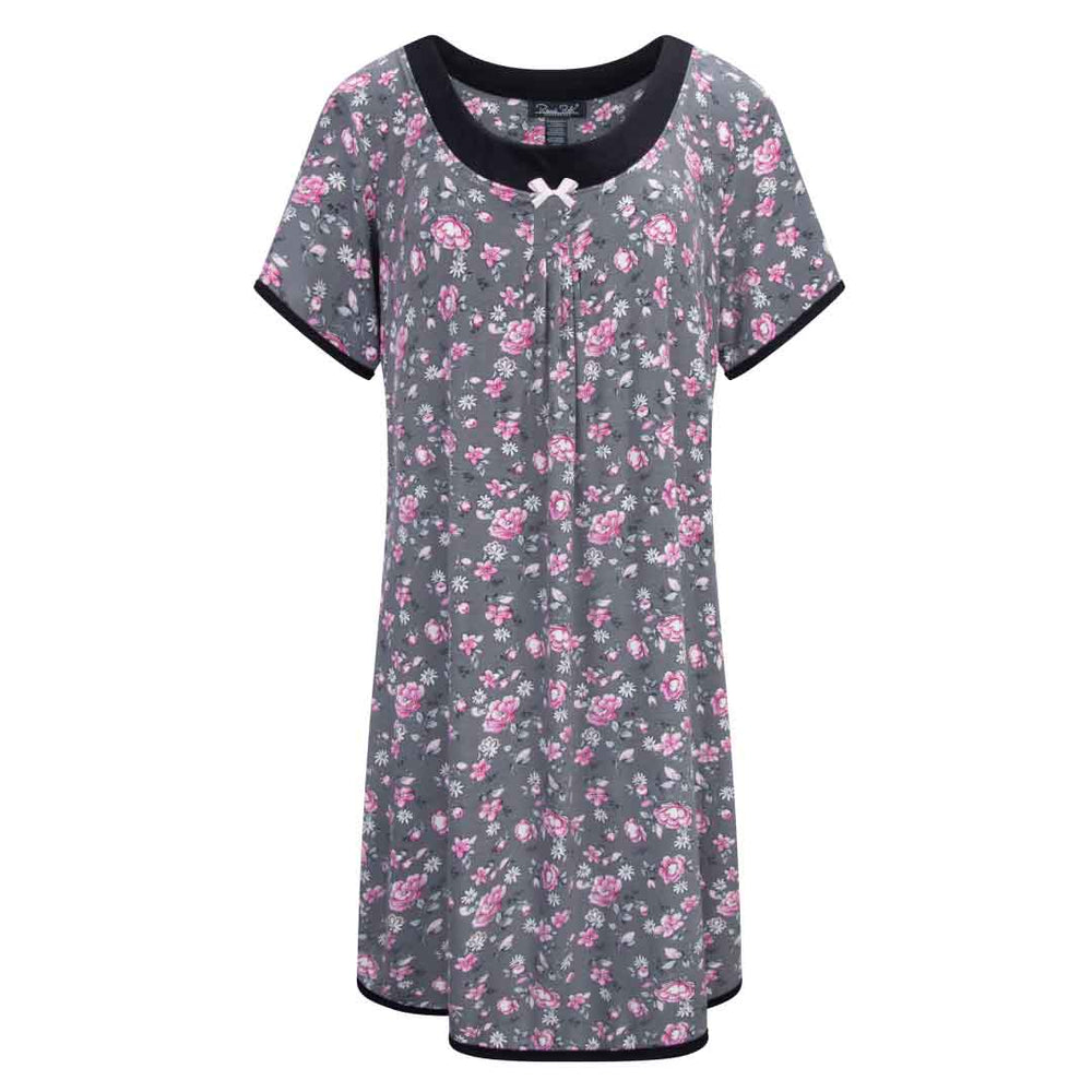 Rene Rofe Girls Pajamas - Short Sleeve Sleep Shirt Nightgown 4 Pack , Size  7 8, Pink Unicorn Purple Dreams 