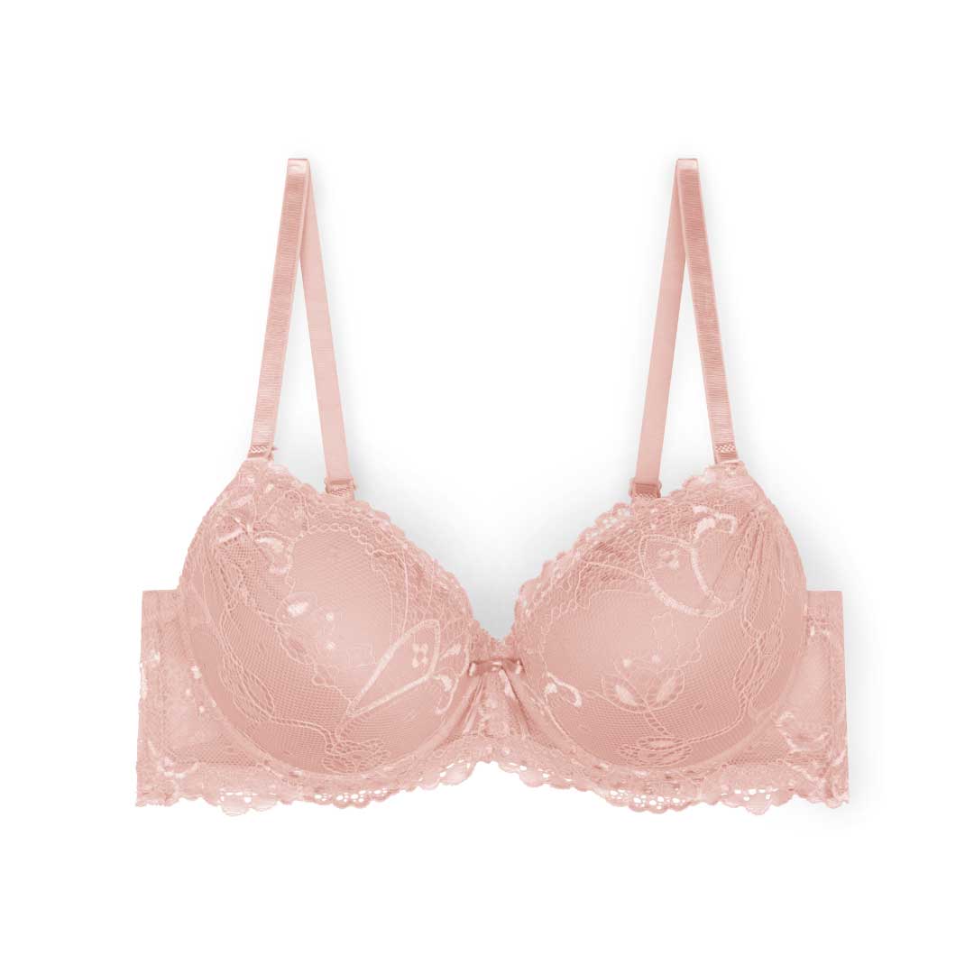 Bras – Comfortable Lace, Wireless Push-up Soft Bra for Daily Wear