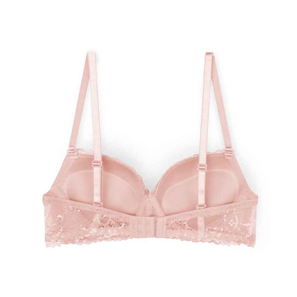 Rene Rofe 2-pack Convertible Lace Push Up Bras in Pink