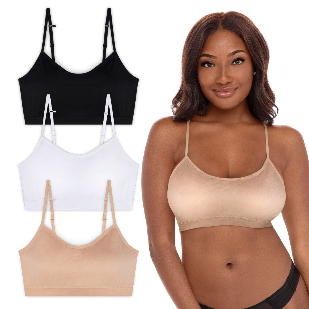 5 Pack Cotton Racerback Bras