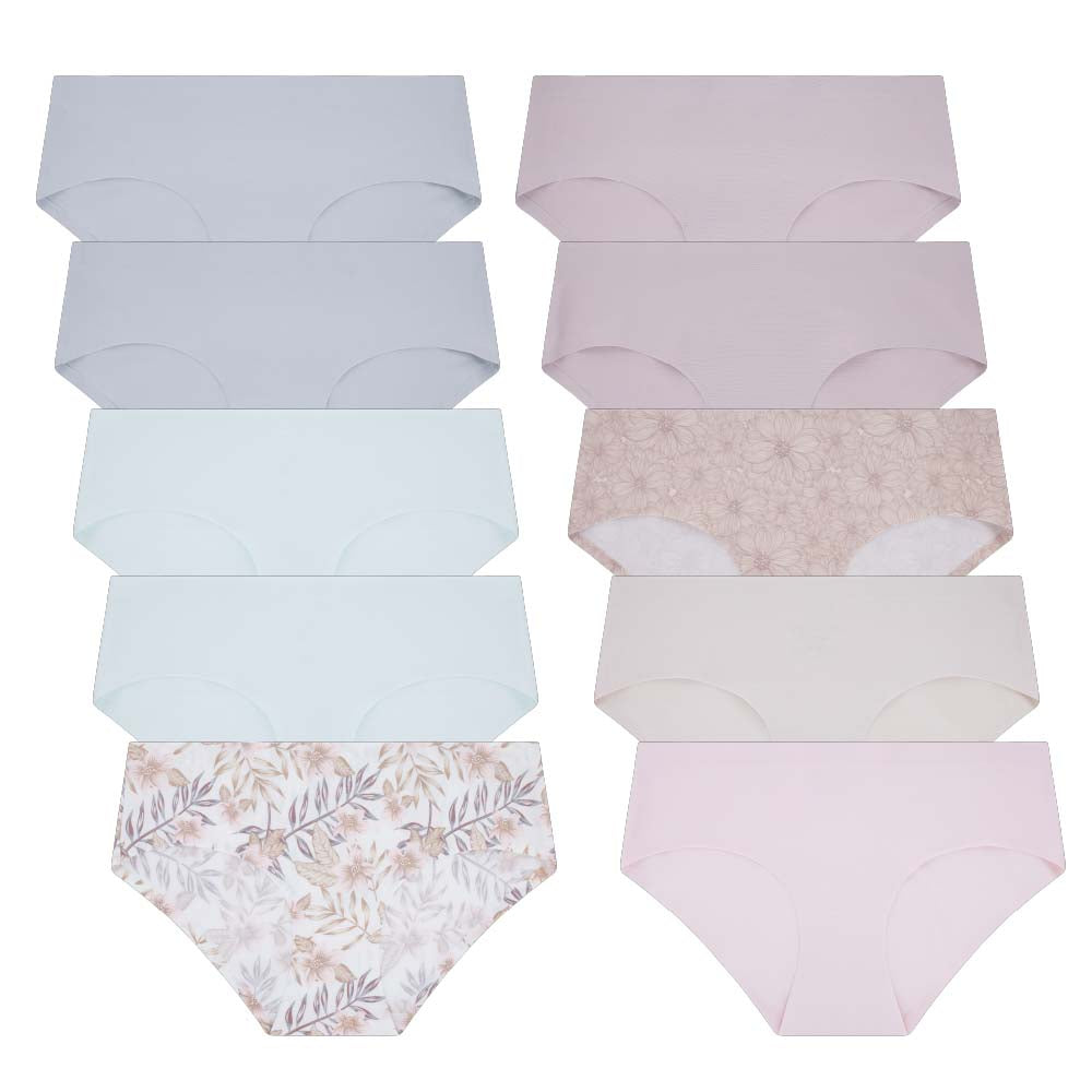 Vs 5-Pack Lace Waist Cotton Cheeky Panties