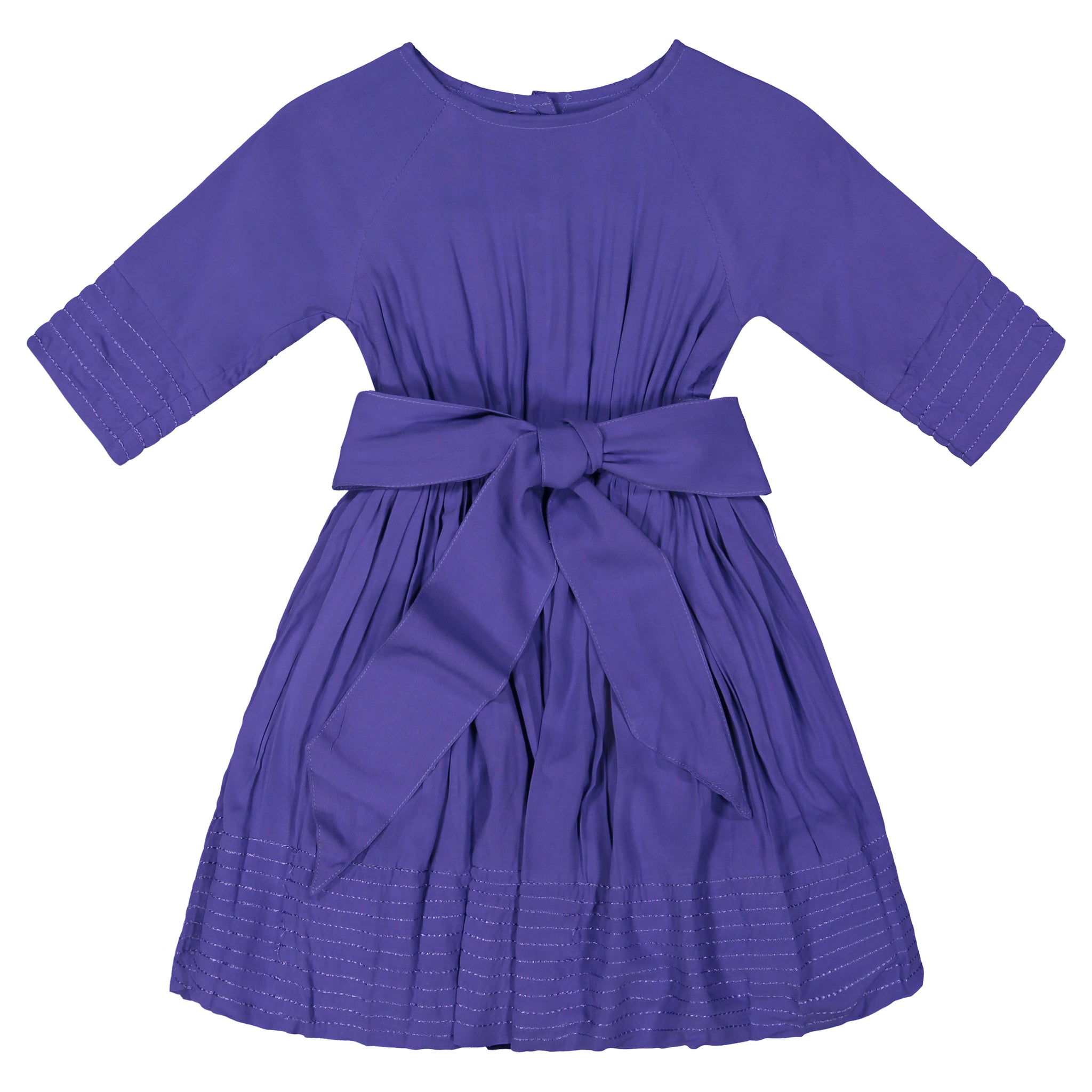 periwinkle fit and flare dress