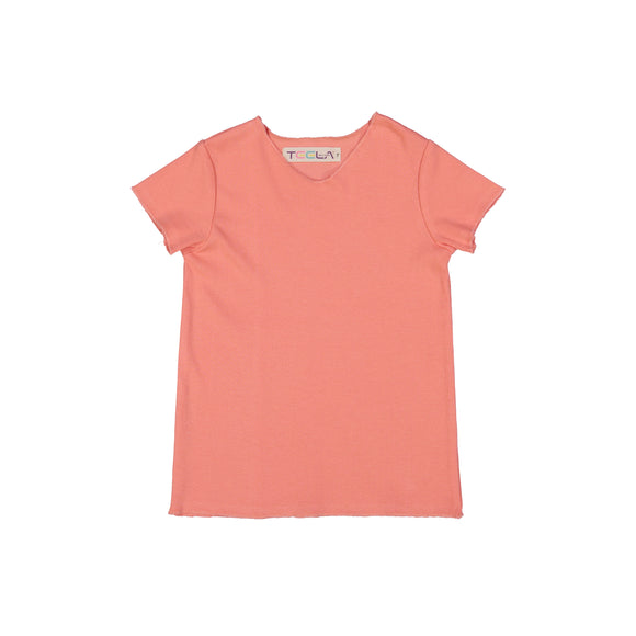 RIB Basic BOY/GIRL Tshirt - Peach – TeelaNYC