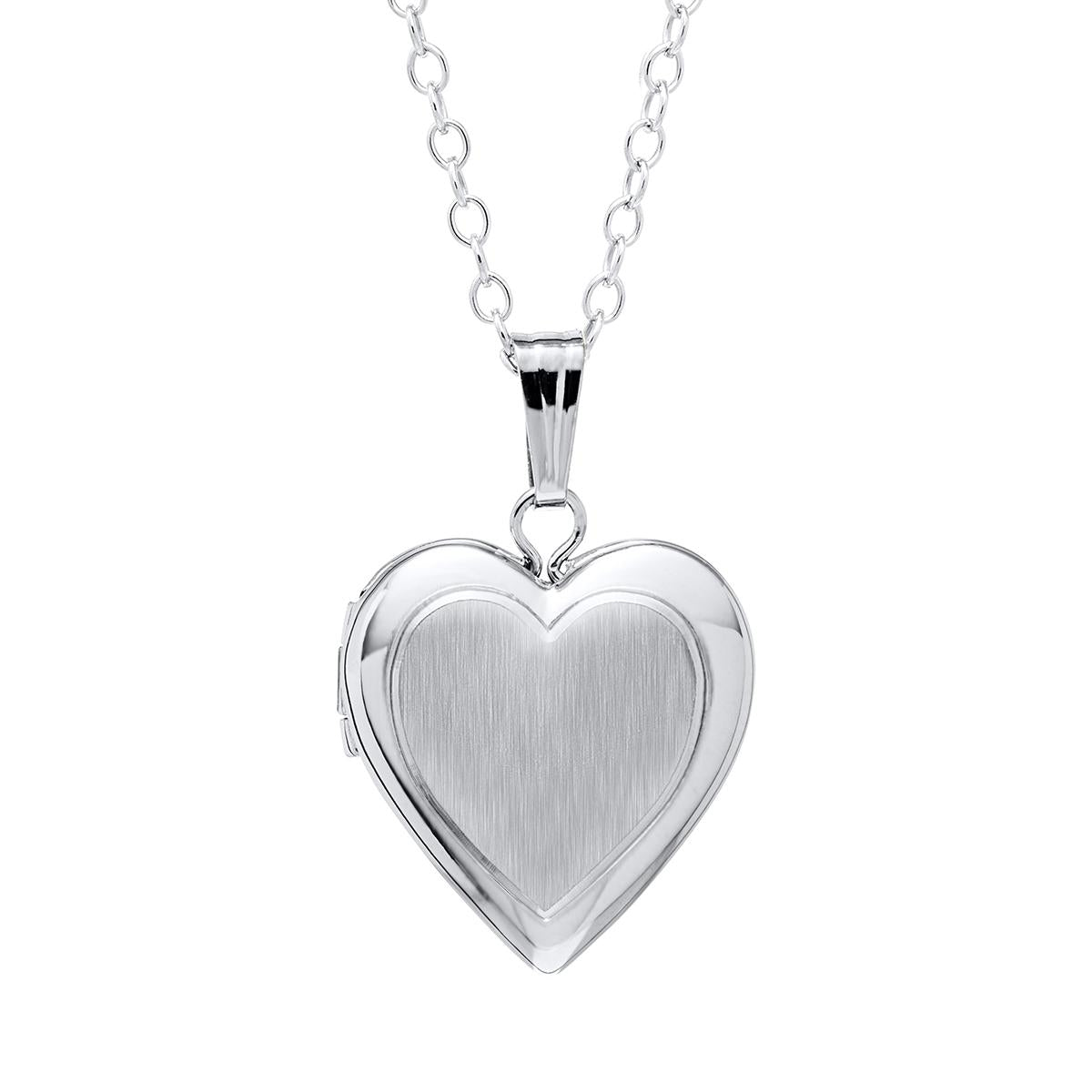Engraved Heart Photo Locket Necklace, Personalized Picture Silver Pend –  Gifts Journey