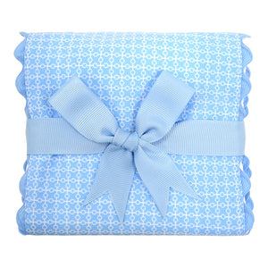 Blue Fabric Burp Cloth - Bottles & Bows Boutique - Burp Cloths