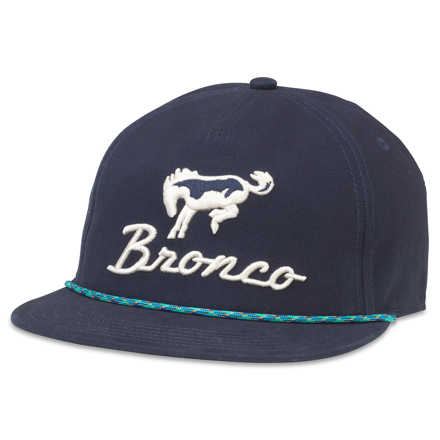 Ford Bronco American Needle Auto Raglan Bones Adjustable Hat - Navy