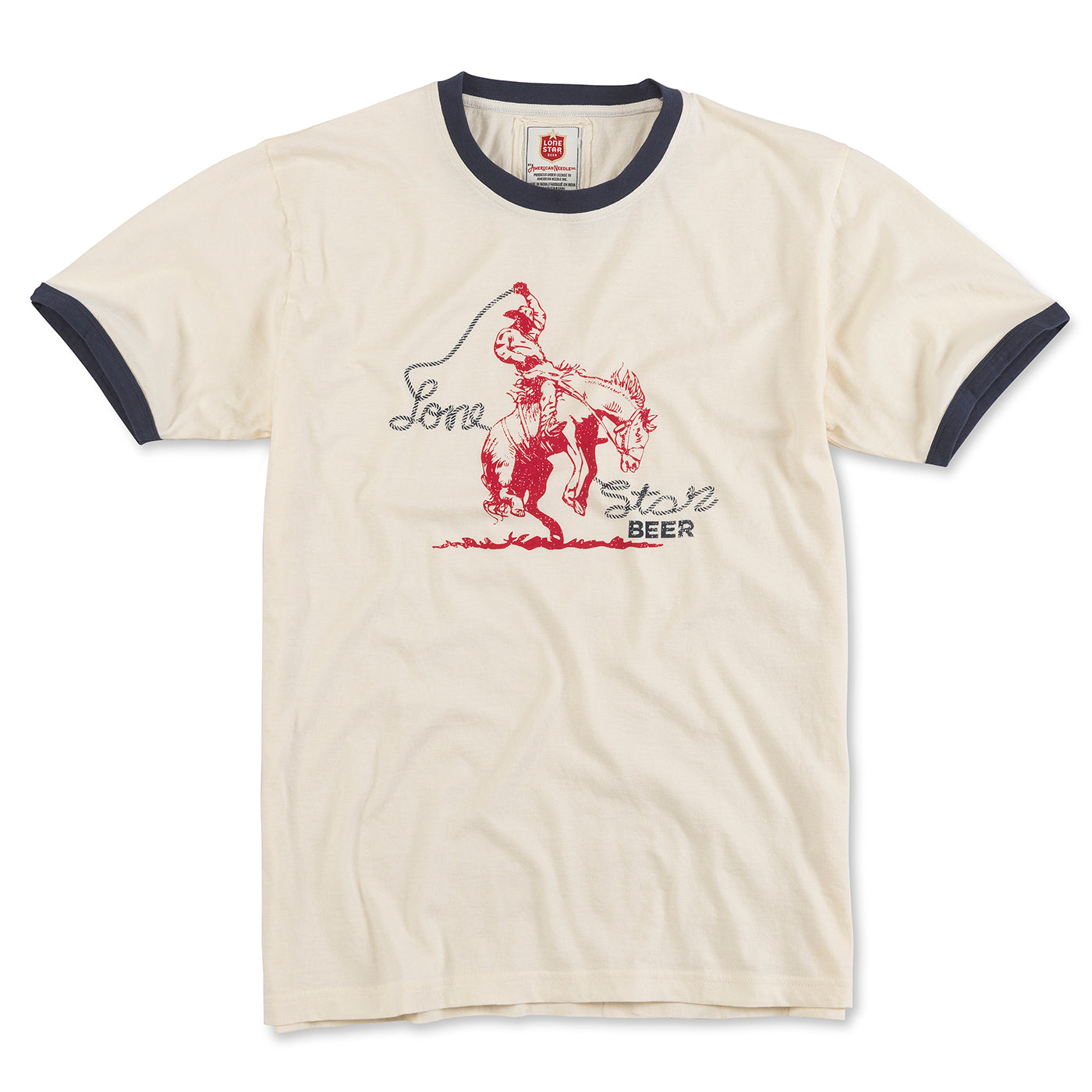 Lone Star Cowboy Tee - Vintage White