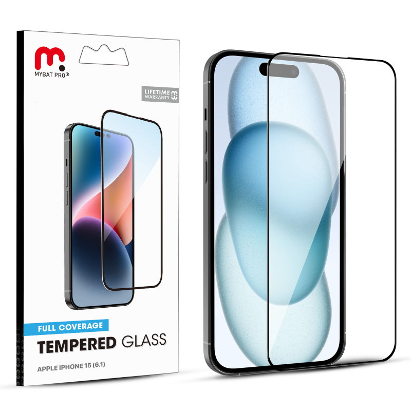 MyBat Pro Tempered Glass Lens Protector (2.5D) for Apple iPhone 15