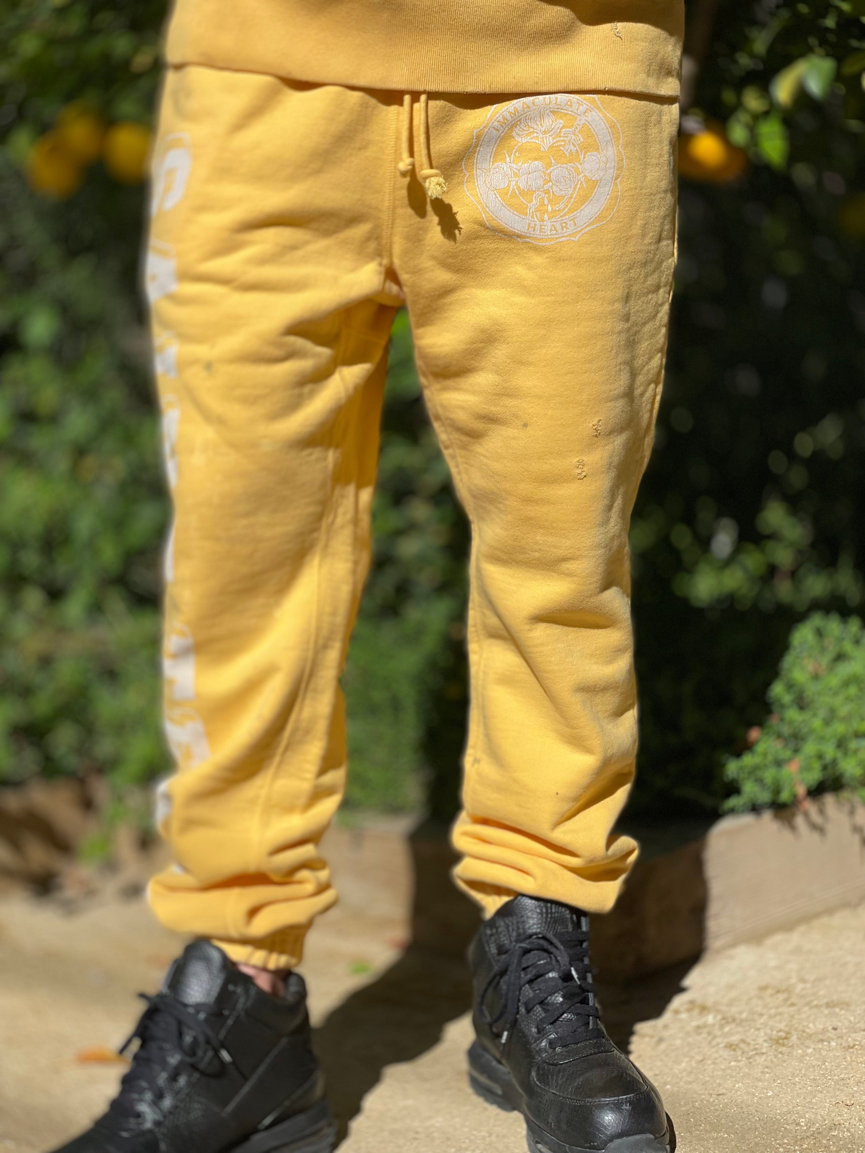 SAINT MICHAEL x DENIM TEARS SWEAT PANTS ' STTRS LG ' / Saint