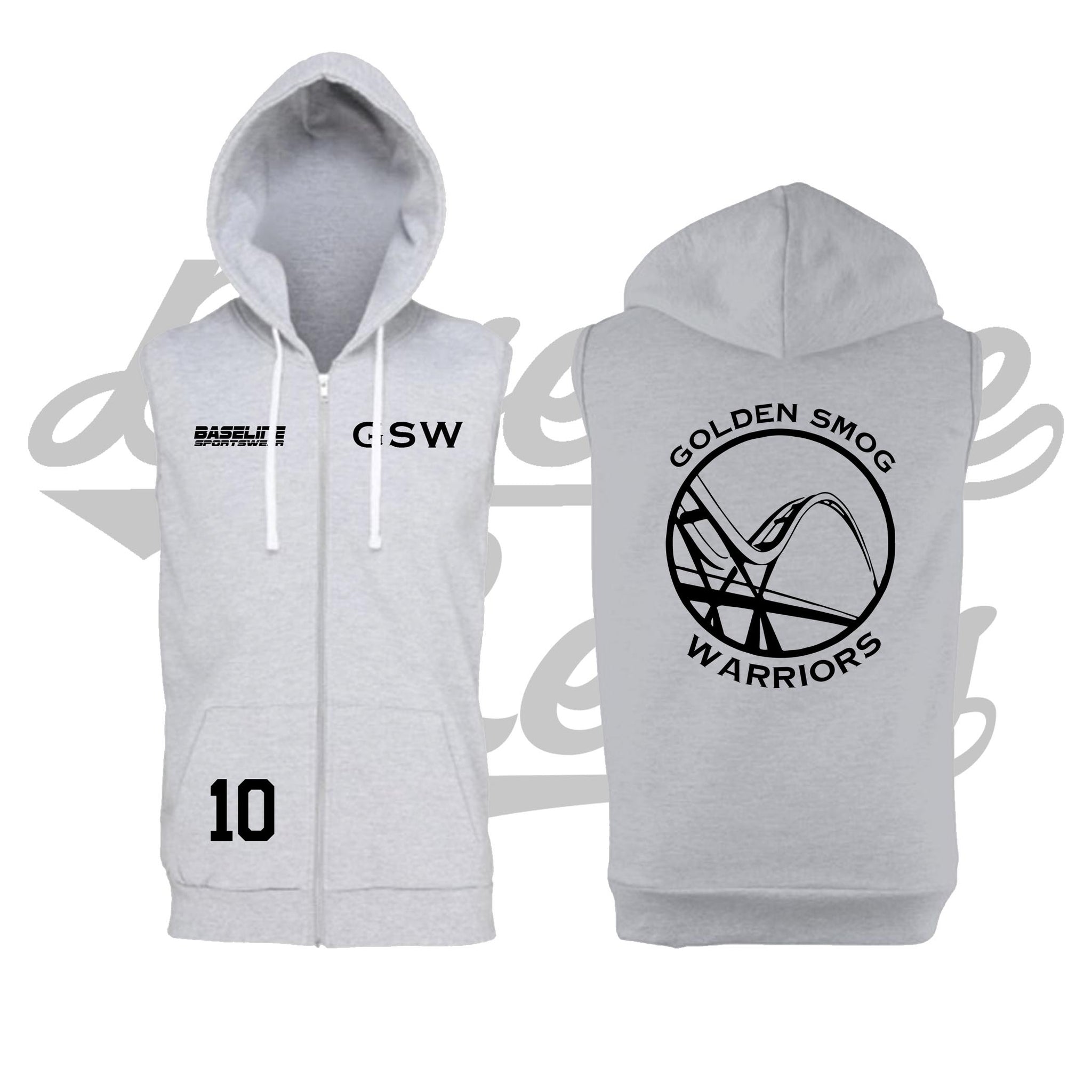 warriors sleeveless hoodie